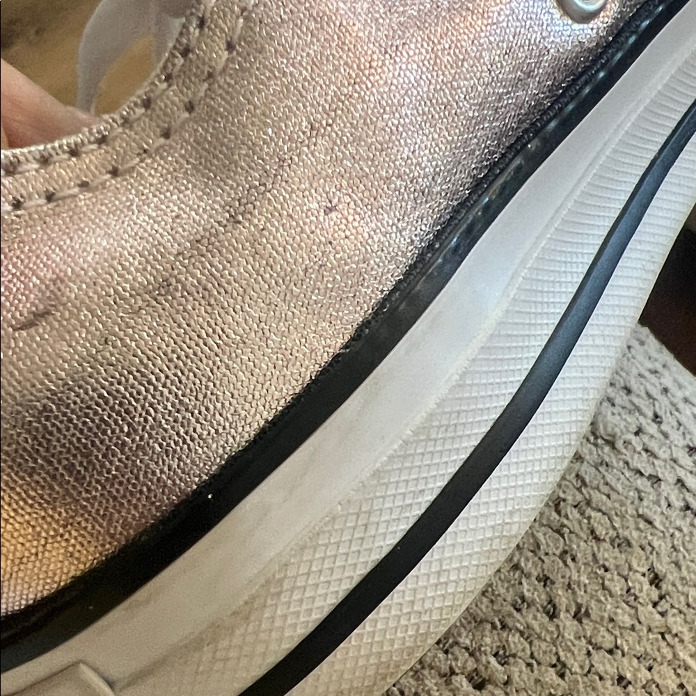 Converse Metallic Pink Sneakers - Picture 11 of 15